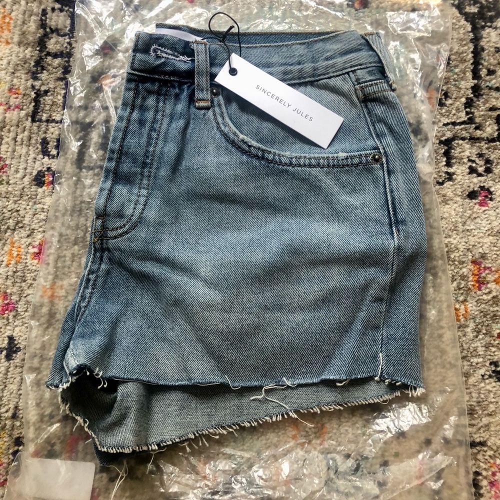 SINCERELY JULES distressed jean shorts. Never worn!